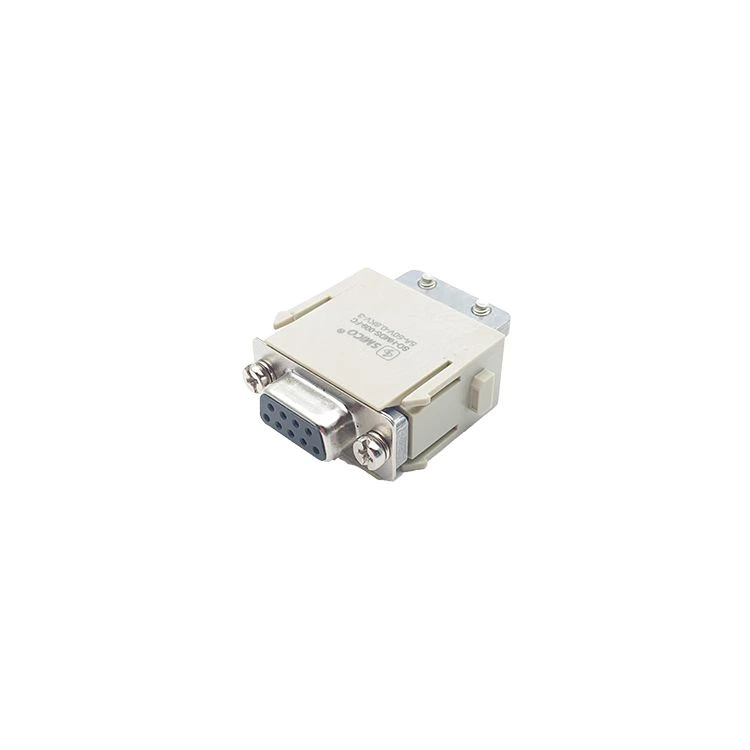 Heavy duty connector Modular HMDS 9 Pin Connectors With Silver Plated Contacts