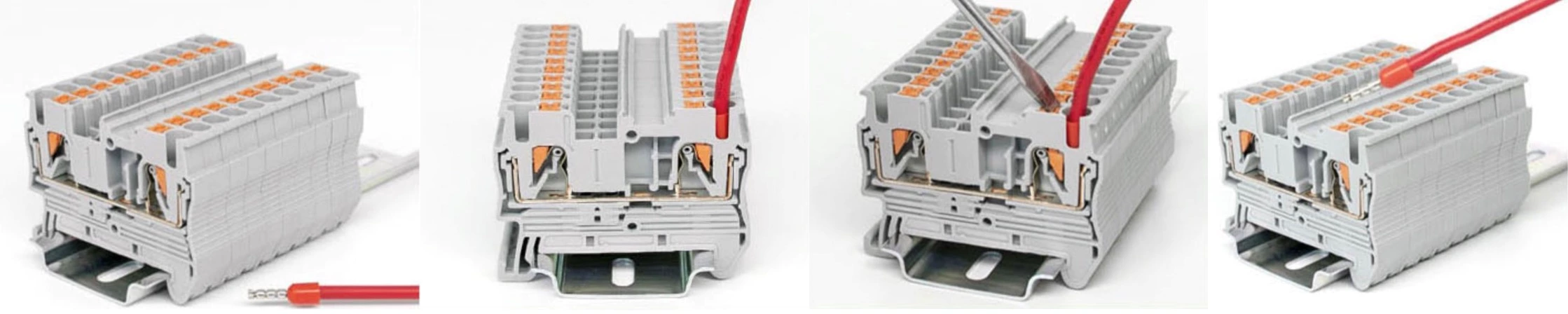 SMICO push in widely terminal quick wire Din Rail