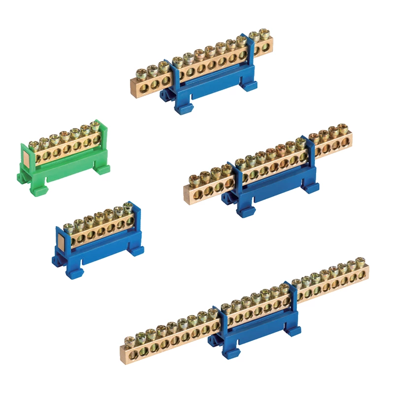 Copper Terminal Blocks T006 Series 7/8/10/12/13/15/16/18/20/24ways M5 Screw distribution block with brass