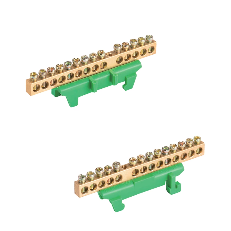 Copper Terminal Blocks T007 Series 6/7/8/10/12/14/16ways M4 Screw distribution block with brass