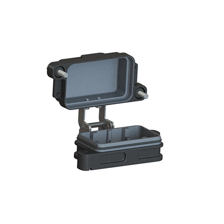 HPR heavy duty connector housing IP68 HP6B/H-ST-MCV-2H for harsh outdoor environments 09400060317 with protection cover