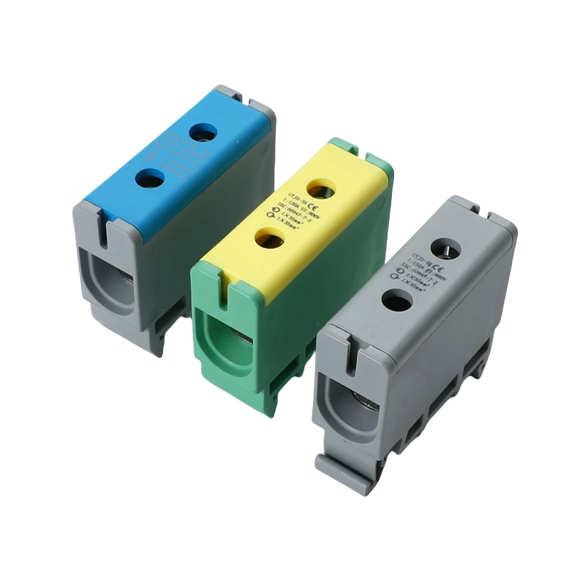 SOT5-35 Aluminum Industrial Disteibution Terminal Blocks Thread Type SOT5 Series For Al Connector 35mm2