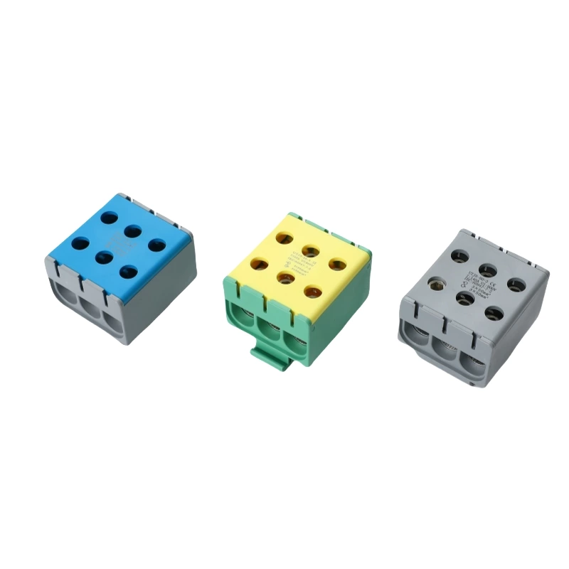 SOT5-50-3 Large Power Distribution Electric Aluninum Din Rail Busbar Screw Connection Terminal Blocks 3*50mm2