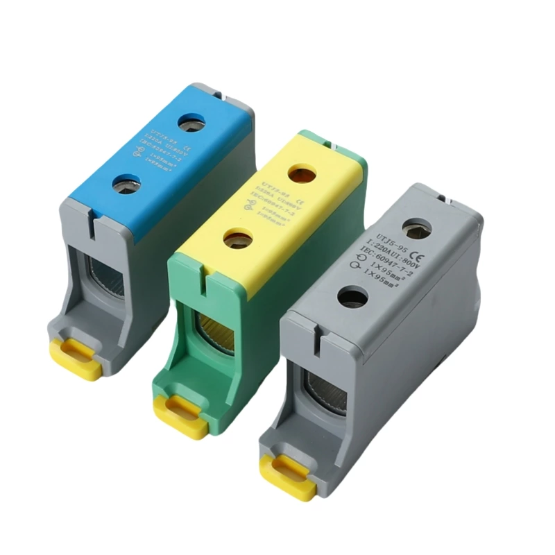 SOT5-95 Aluminum Industrial Disteibution Terminal Blocks Thread Type SOT5 Series For Al Connector 95mm2